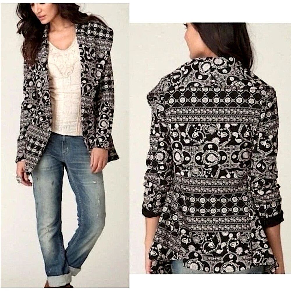 Free People Women’s Size Large 100% Cotton Open Front Cardigan